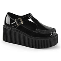 Thumbnail for Creeper-214 Platform Shoes - Shiny Black