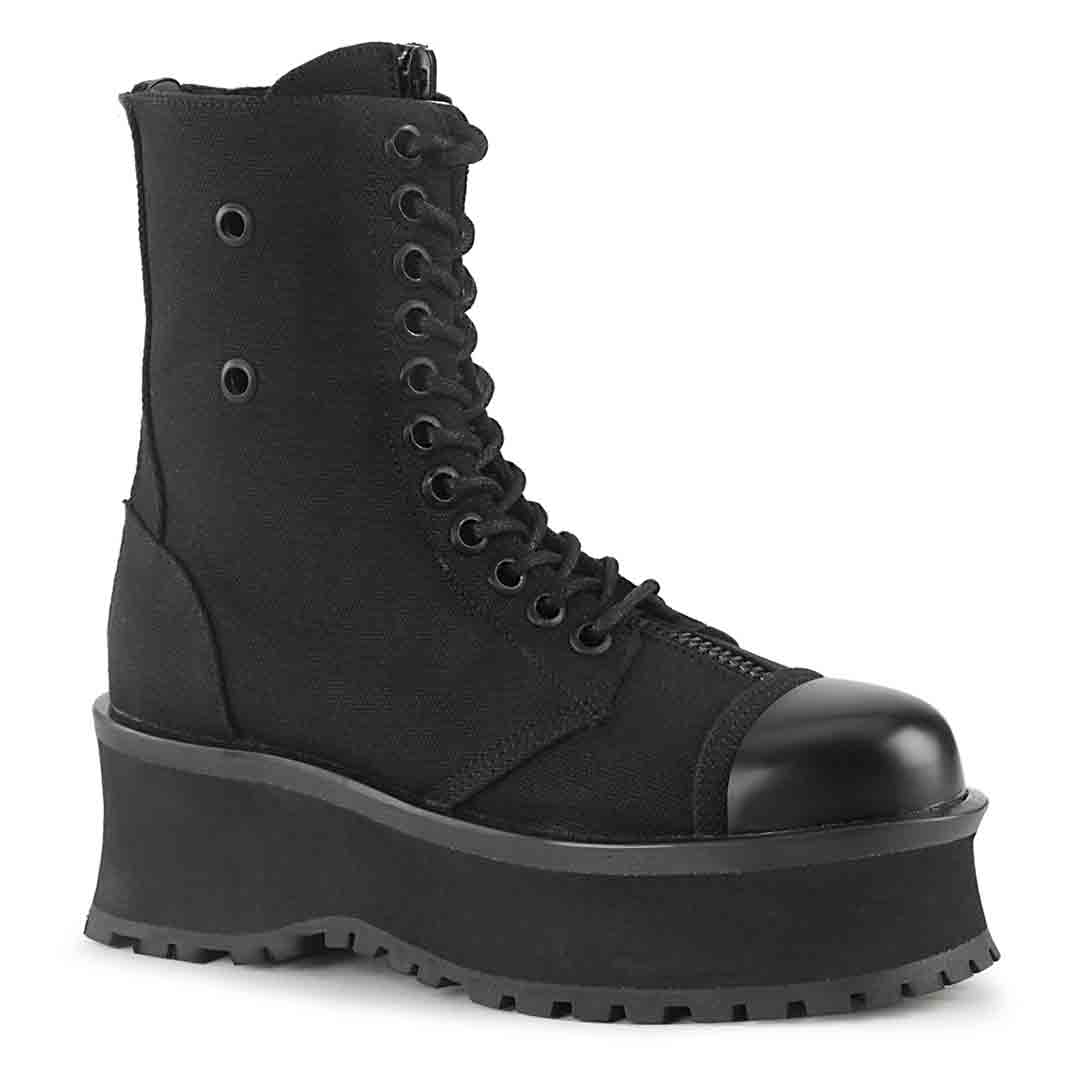 Gravedigger-10 Boots - Black Canvas