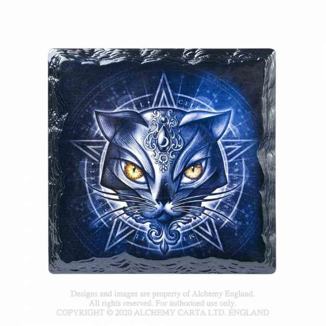 Sacred Cat Square Coaster