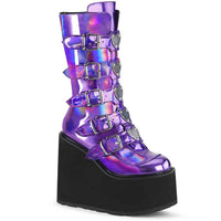 Thumbnail for Swing-230 Platform Boots - Purple Holographic