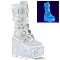 Thumbnail for Swing-230G Platform Boots - White Glitter