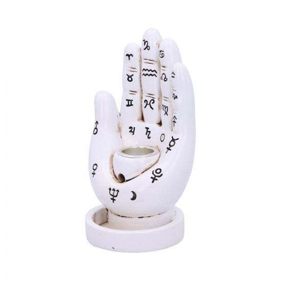 Palmistry Backflow Incense Burner - White