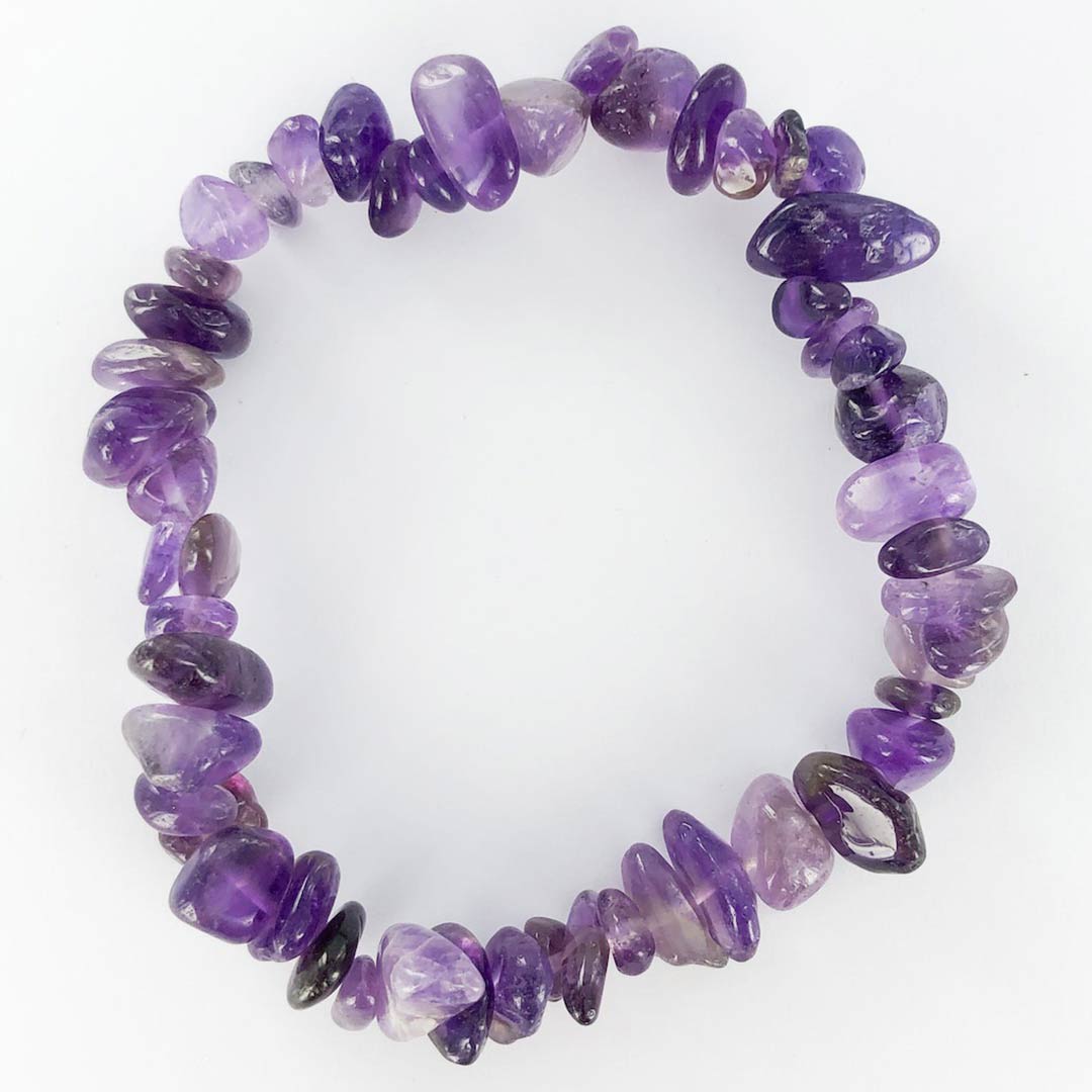 Amethyst Chip Bracelet