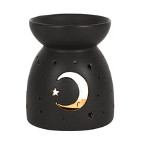 Thumbnail for Black Mystical Moon Cut Out Oil Burner
