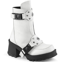 Thumbnail for Bratty-56 Boots - White Vegan Leather