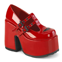 Thumbnail for Camel-55 Platform Heels - Red Patent