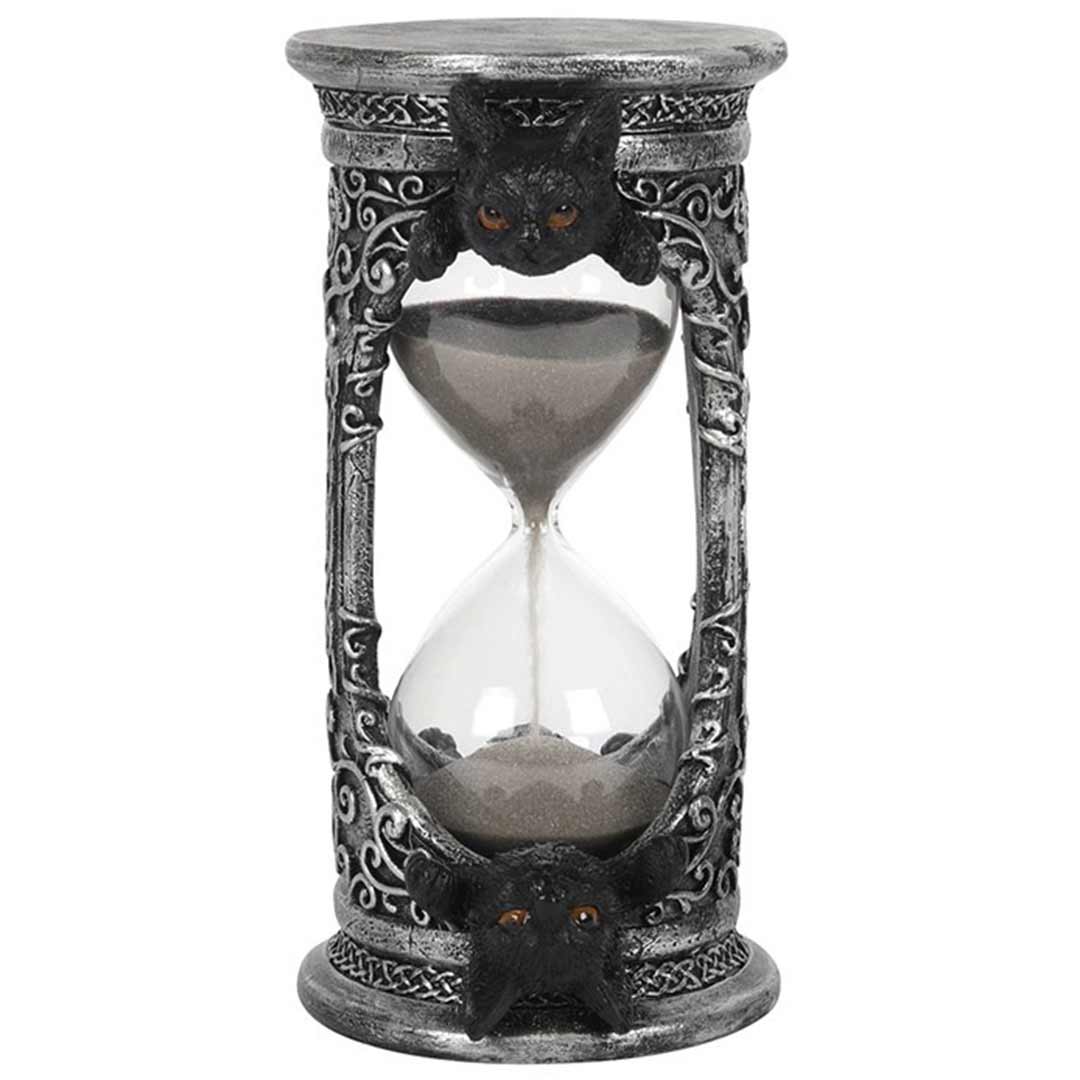 Black Cat Hourglass Timer