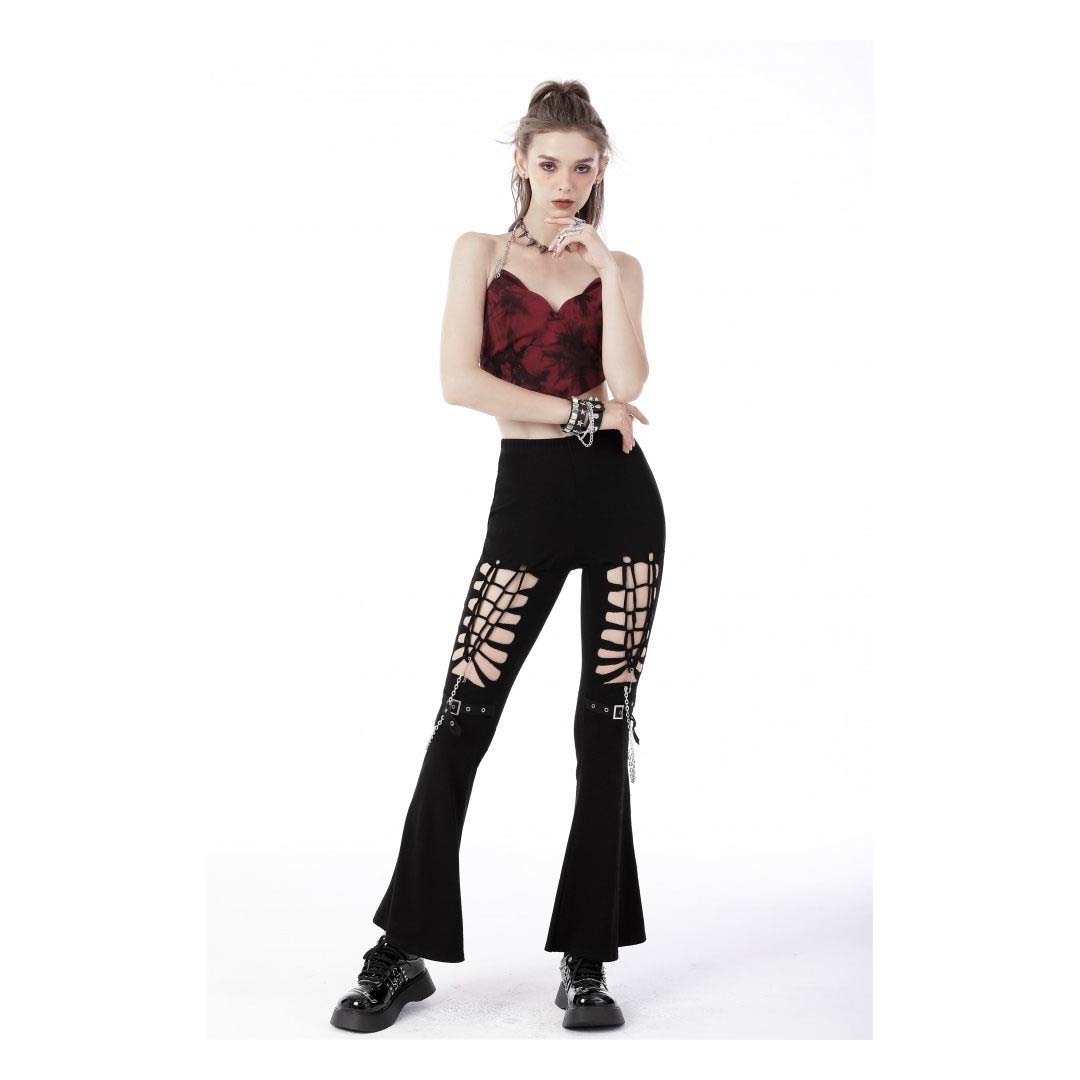 Rebel Cut Out Bellbottoms