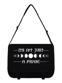 Thumbnail for It's Not Just A Phase Black Messenger Bag