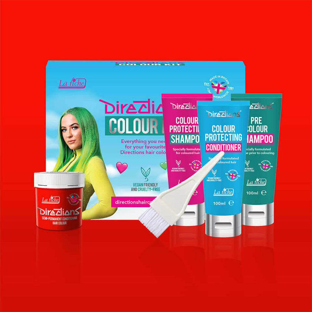 Neon Red Hair Colour Kit