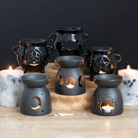 Thumbnail for Black Triple Moon Oil Burner