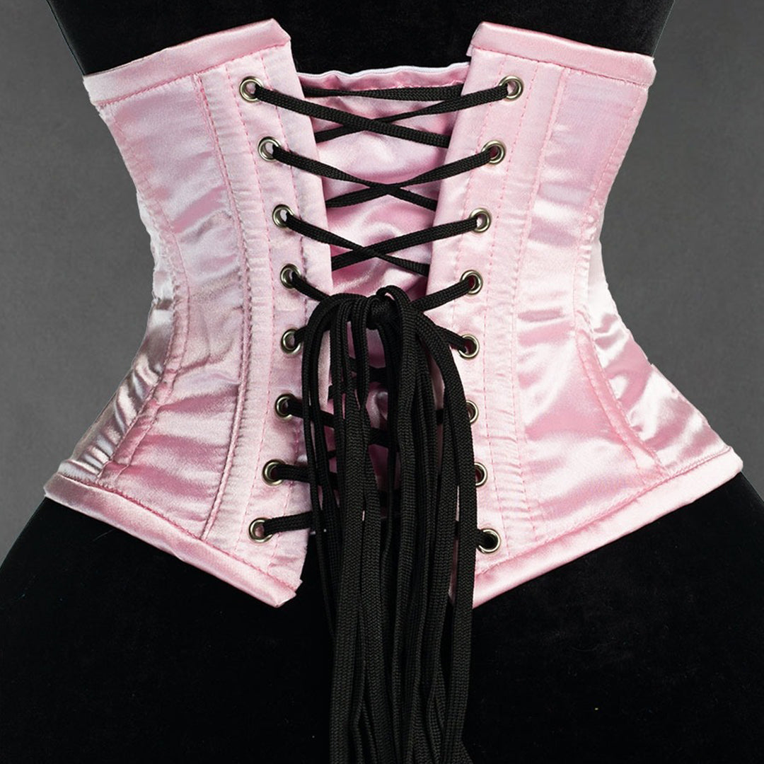 Pink Satin Waist Cincher