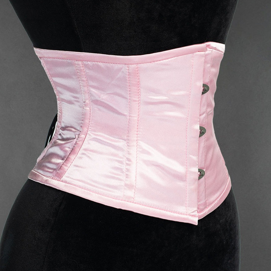 Pink Satin Waist Cincher