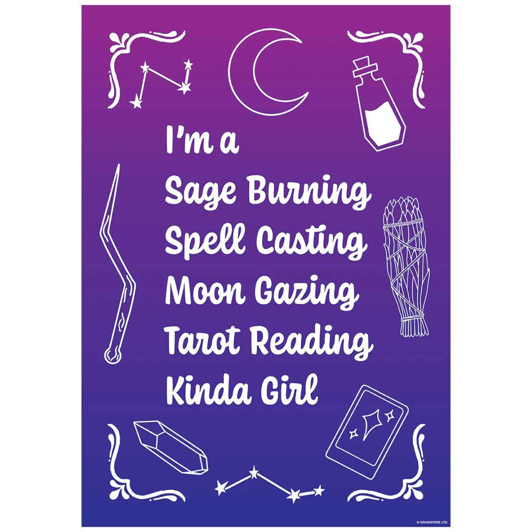 I'm A Spell Casting Kinda Girl Mini Poster