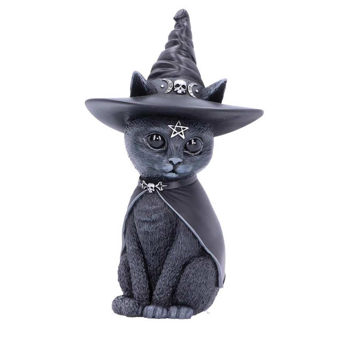 Purrah Witches Hat Occult Cat Figurine