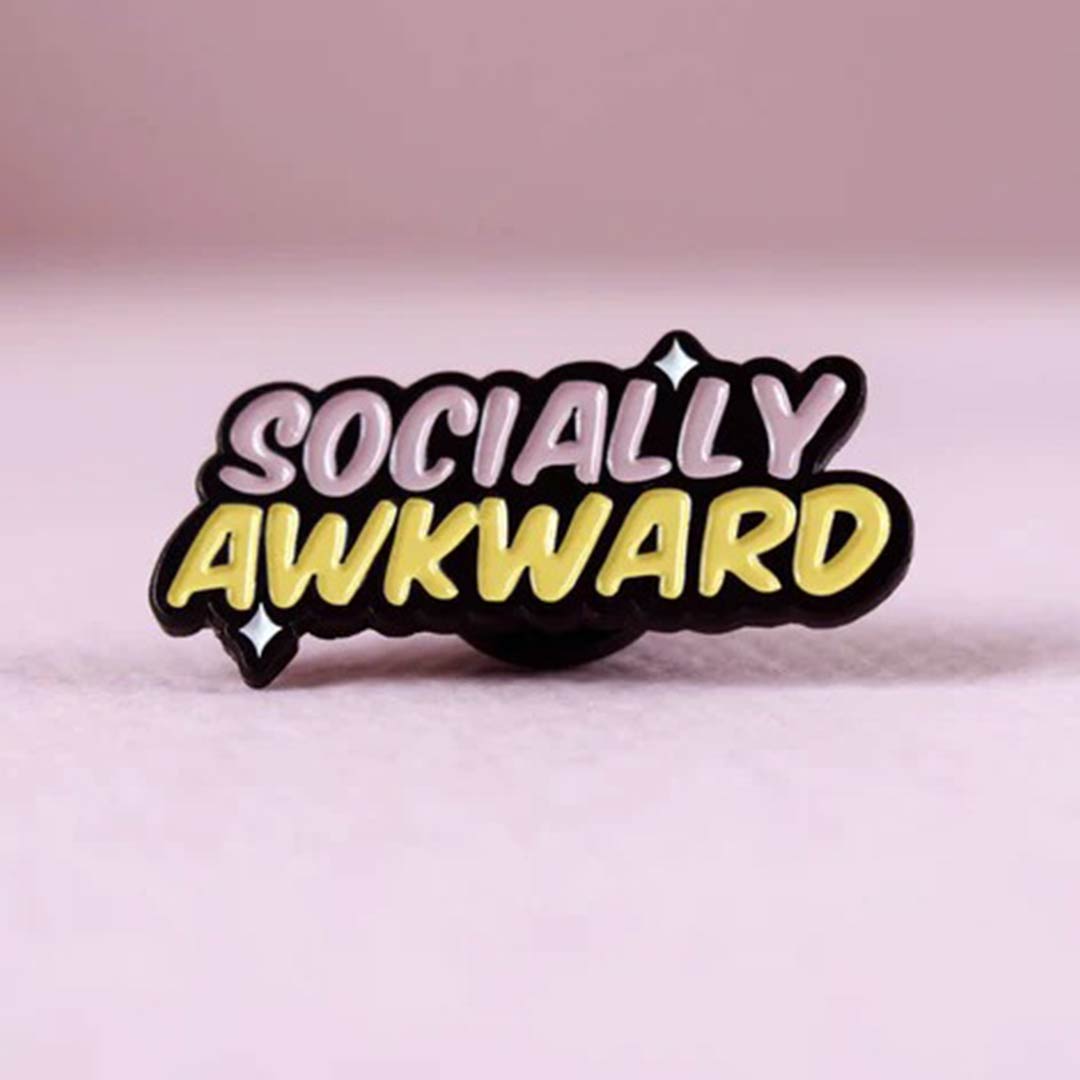 Socially Awkward Enamel Pin