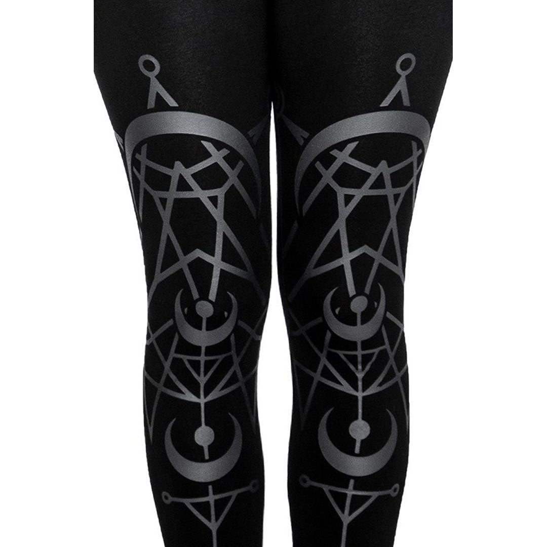 Twin Moon Gothic Leggings