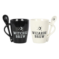 Thumbnail for Witch and Wizard Couples Mug and Spoon Set